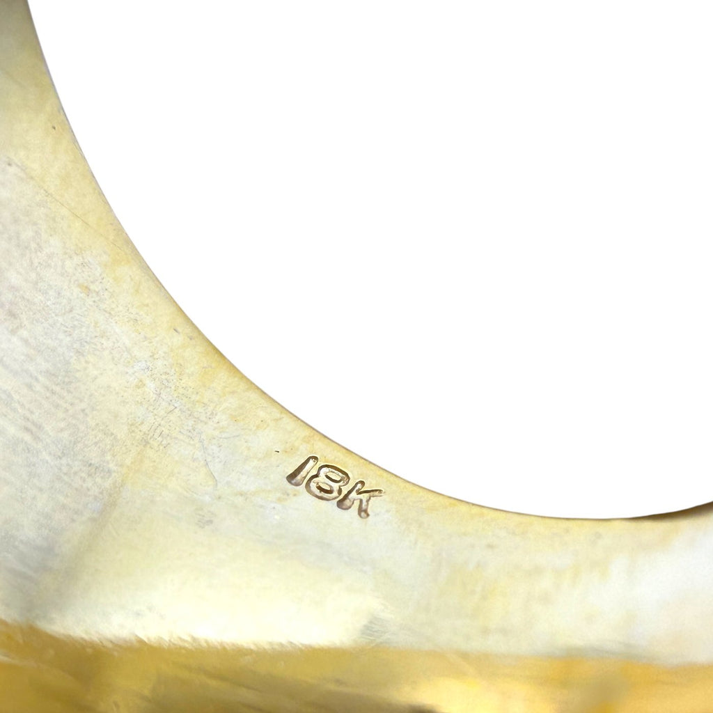 18K Yellow Gold 0.5ct Diamond Sculpted Ring