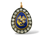 Imperial Russian K. Faberge 56K and Diamond Earrings