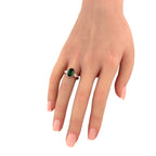 Imperial Russian 14K Rose Gold 2.3ct Tourmaline and Diamond Ring