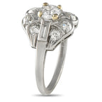 Vintage Platinum Ring with 1.27ct Diamonds
