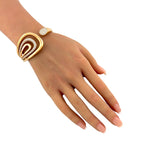 18K Simpsons Jewelers 18K Rose Gold 3.50ct Diamond Hinged Bracelet