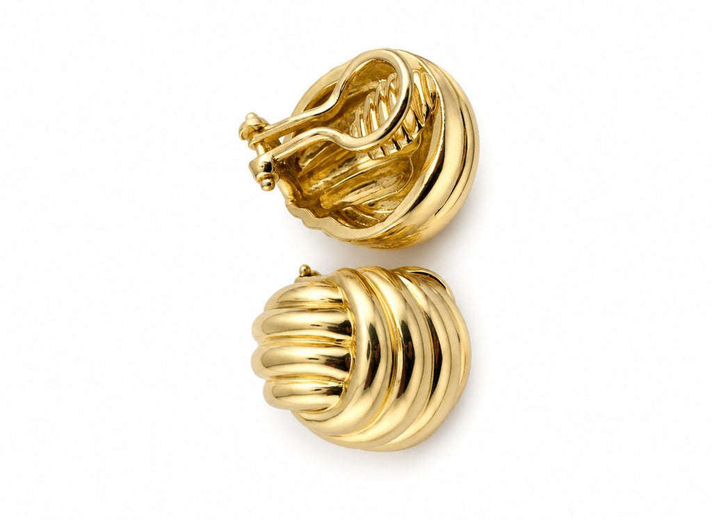 Cellini 18K Gold Clip-On Earrings