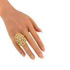 18K Yellow Gold 4.00ct Diamond Statement Ring