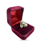 K. Faberge Imperial Russian 14K (56K) 14K Yellow Gold Old Cut 4.20ct Diamond Ring