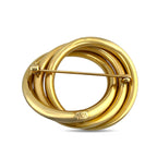14K Yellow Gold Tiffany and Co Interlocking Infinity Brooch