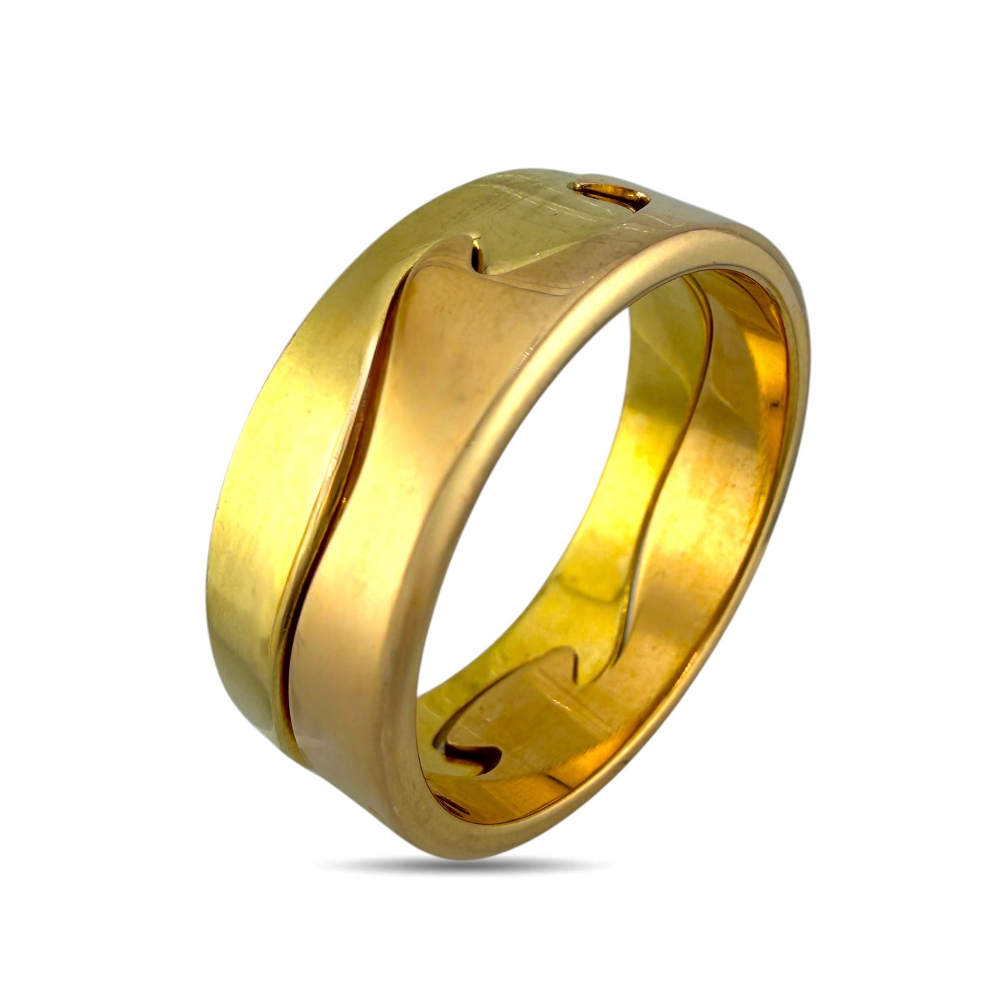 Georg Jensen Two Tone 18K Gold Convertible Ring – LATELIER LUXURY