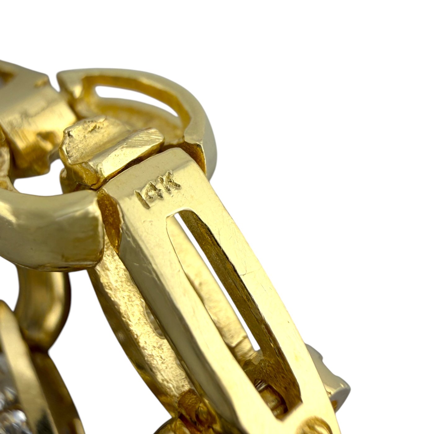14K Yellow Gold 2.8ct Diamond Link Bracelet