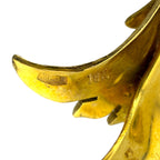 18 Karat Yellow Gold and Diamond Bird Brooch Diamond