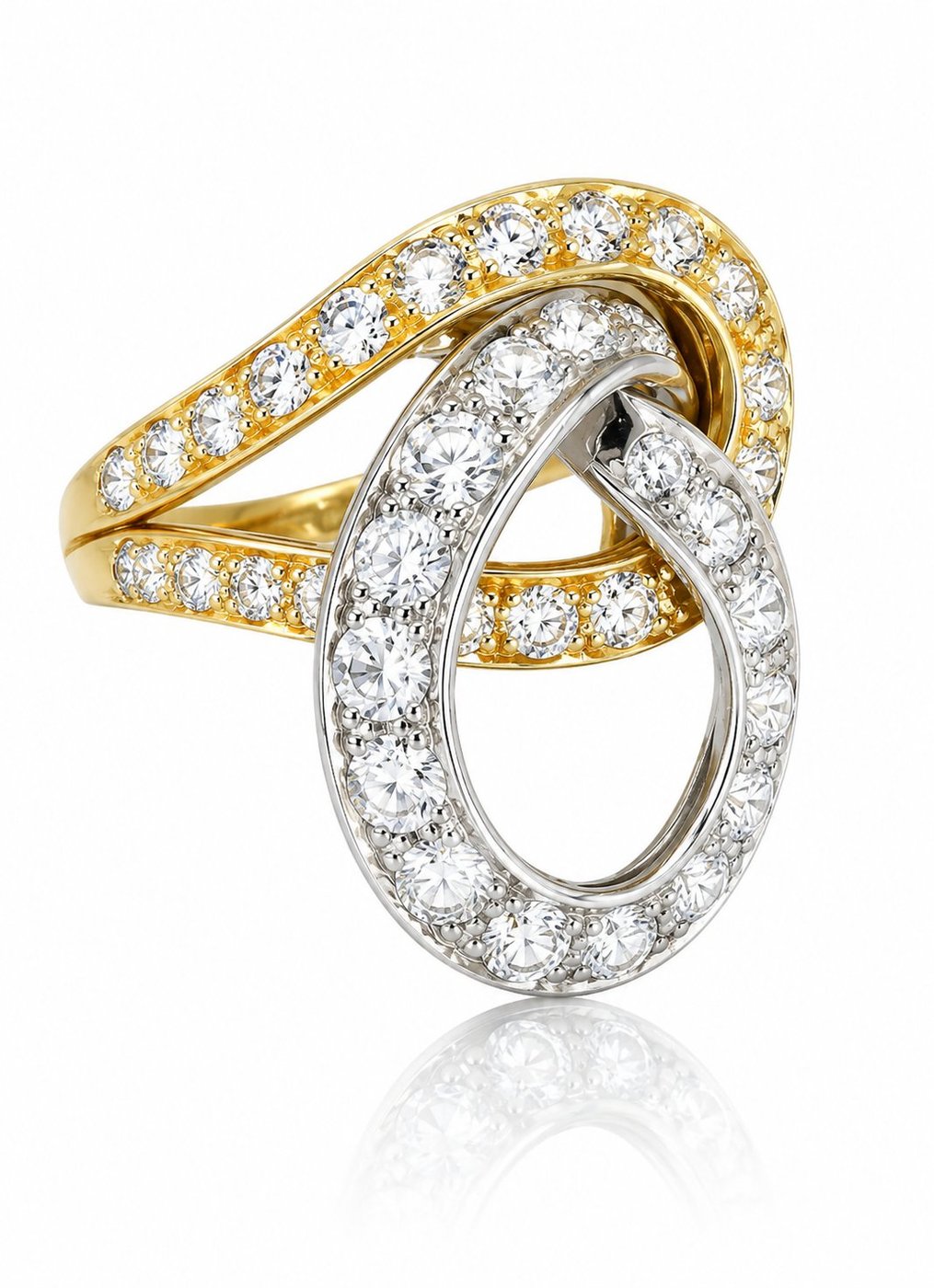 18K Yellow Gold Ring with 2.50ct Diamonds