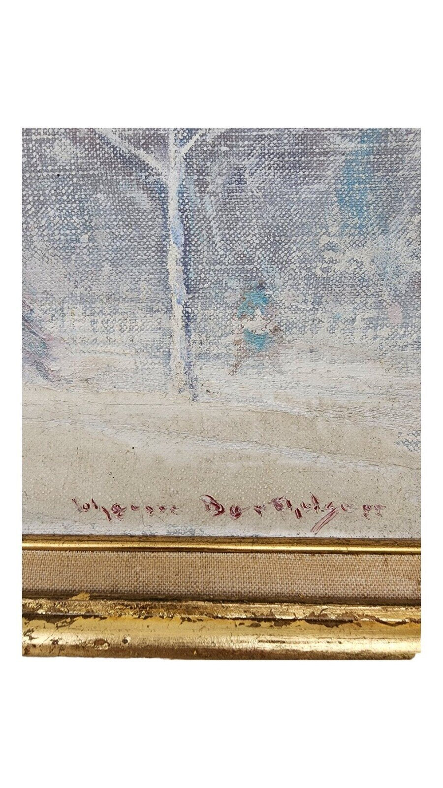 Washington Square Park in Winter Painting