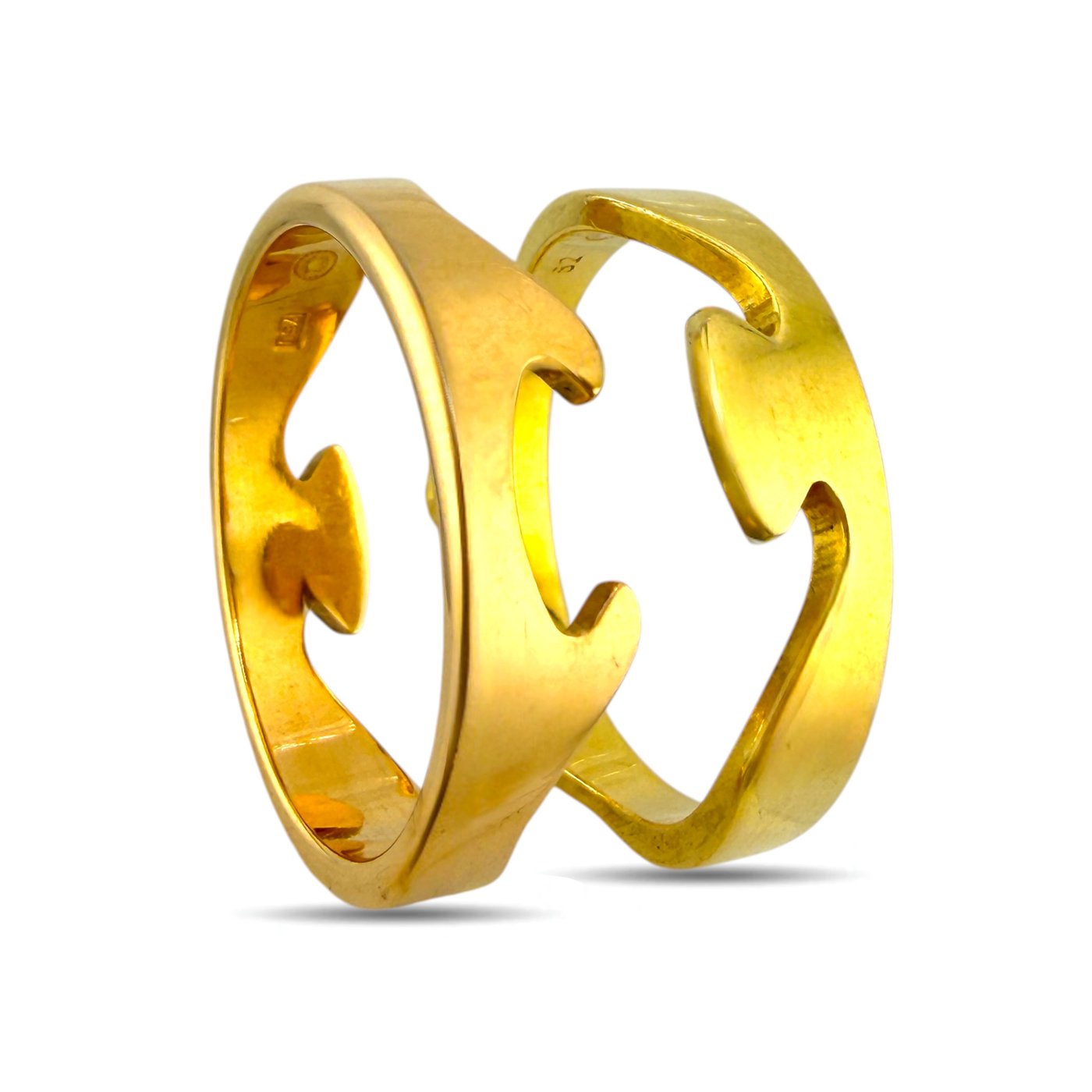Georg Jensen Two Tone 18K Gold Convertible Ring – LATELIER LUXURY