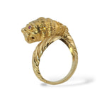 18K Yellow Gold Ruby Cheetah Wrap Ring