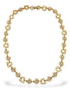 18K Rose Gold Bubble Motif Necklace with 1.1ct of Diamonds