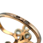 Antique Imperial Russian 56K Rose Gold and 0.85ct Diamond Ring