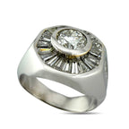 14K White Gold 1.95ct Diamond Statement Ring