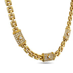 Cartier 4.40ct Diamond Maillon Panthere 18K Yellow Gold Link Necklace