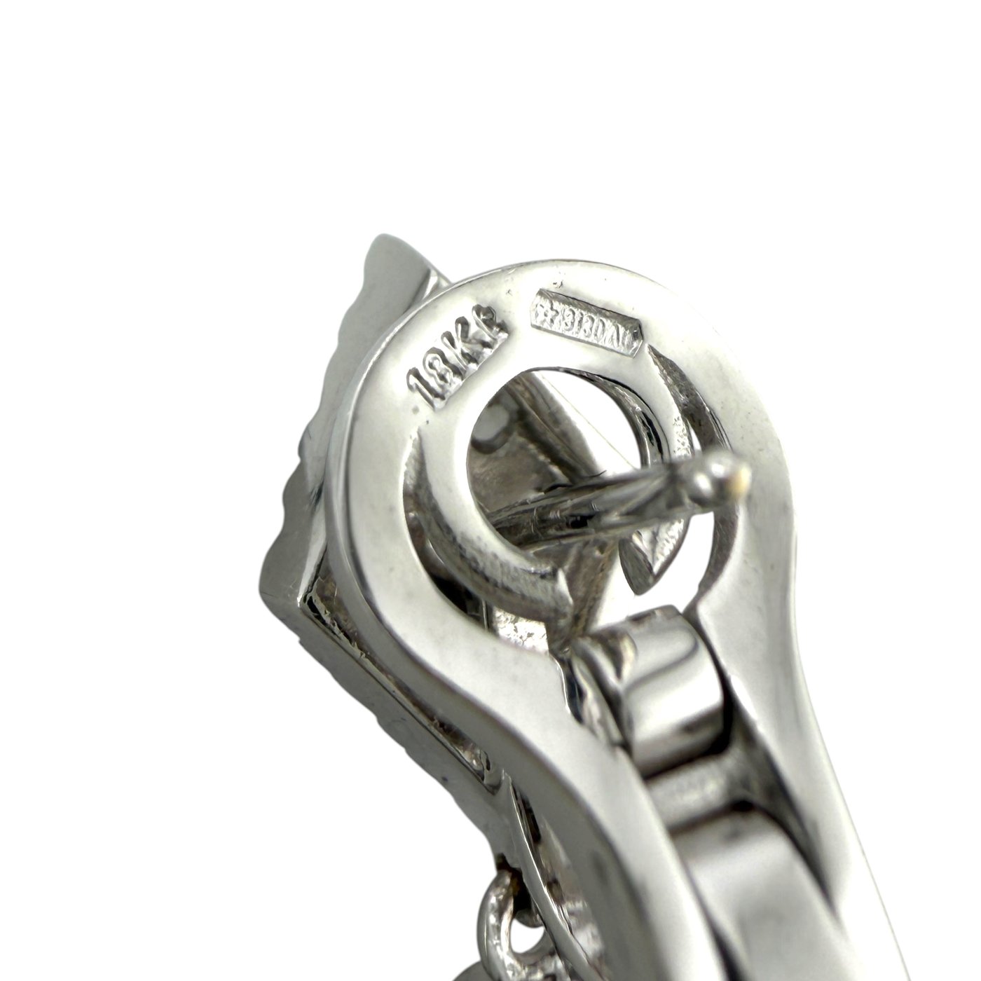 Crivelii 18K White Gold and  8.00ct Diamond Earrings