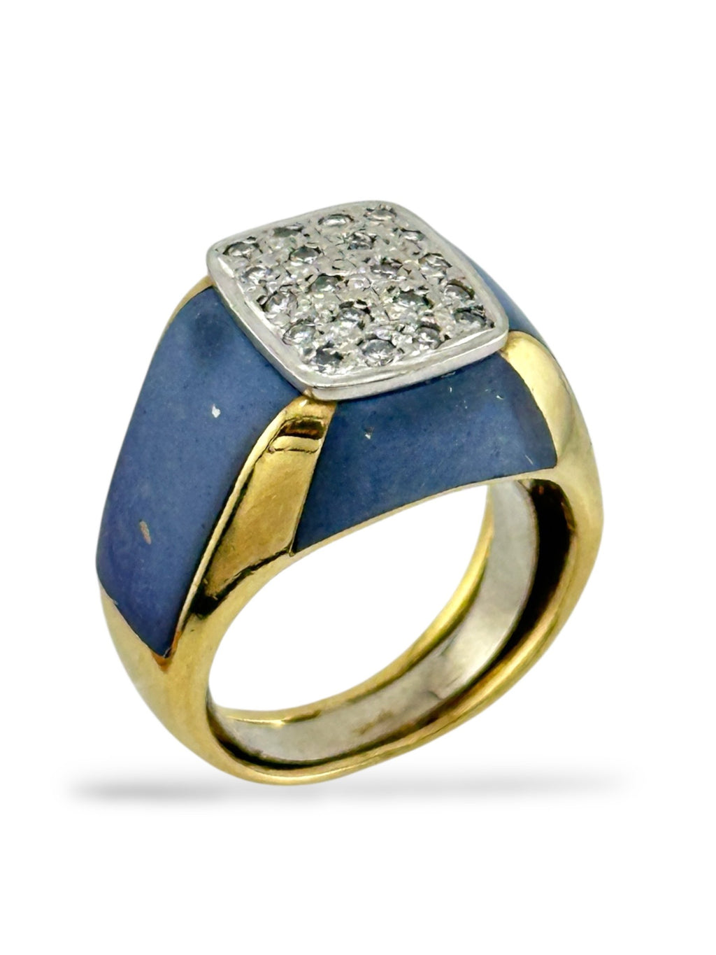 Bellarri 18K Enameled Gold Diamond Ring