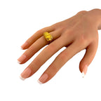 18K Yellow Gold Ruby Cheetah Wrap Ring