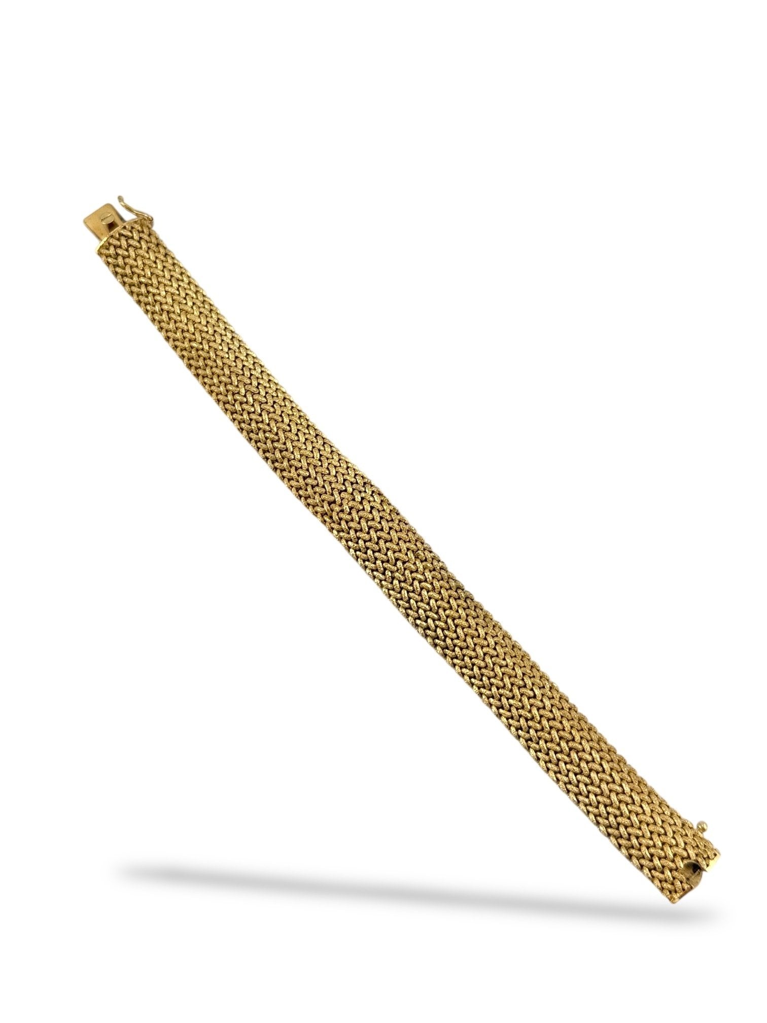 Tiffany & Co. - 14 kt. Yellow gold,  Vintage Tiffany & Co. 14K Gold Woven Bracelet Watch