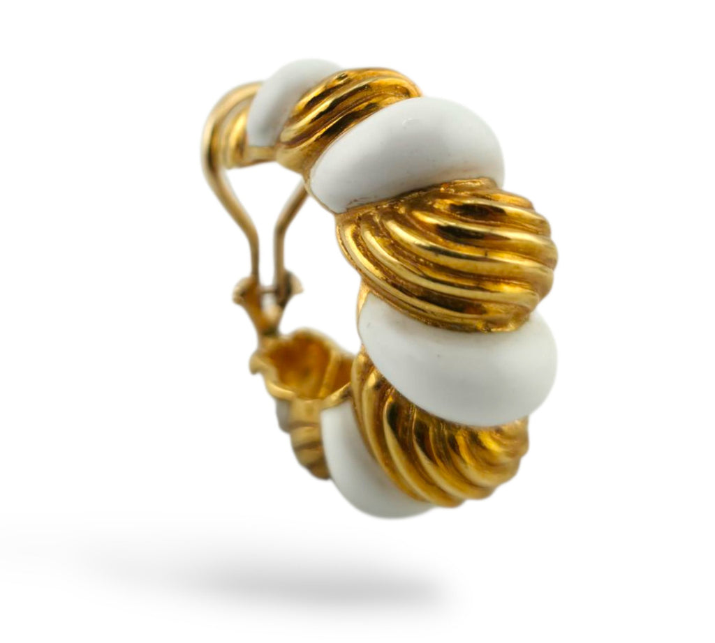 18K Gold Ring and Earrings Set