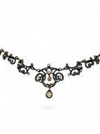 Imperial Russian Period Antique 56K Gold (14K) and 3.01ct Diamond Necklace