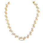 18K Rose Gold 3.06ct Diamond Link Necklace