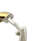 14K Yellow and White Gold 0.30ct Diamond Hoop Earrings