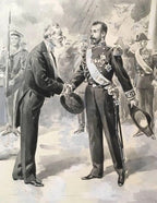 Jean Paul Tinayre Russian Emperor Nicholas II and their Majesty Émile François L Painting