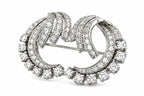 14K White Gold 1.43ct Diamond Brooch