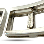 18K White Gold 2.8ct Diamond and Blue Topaz Bracelet