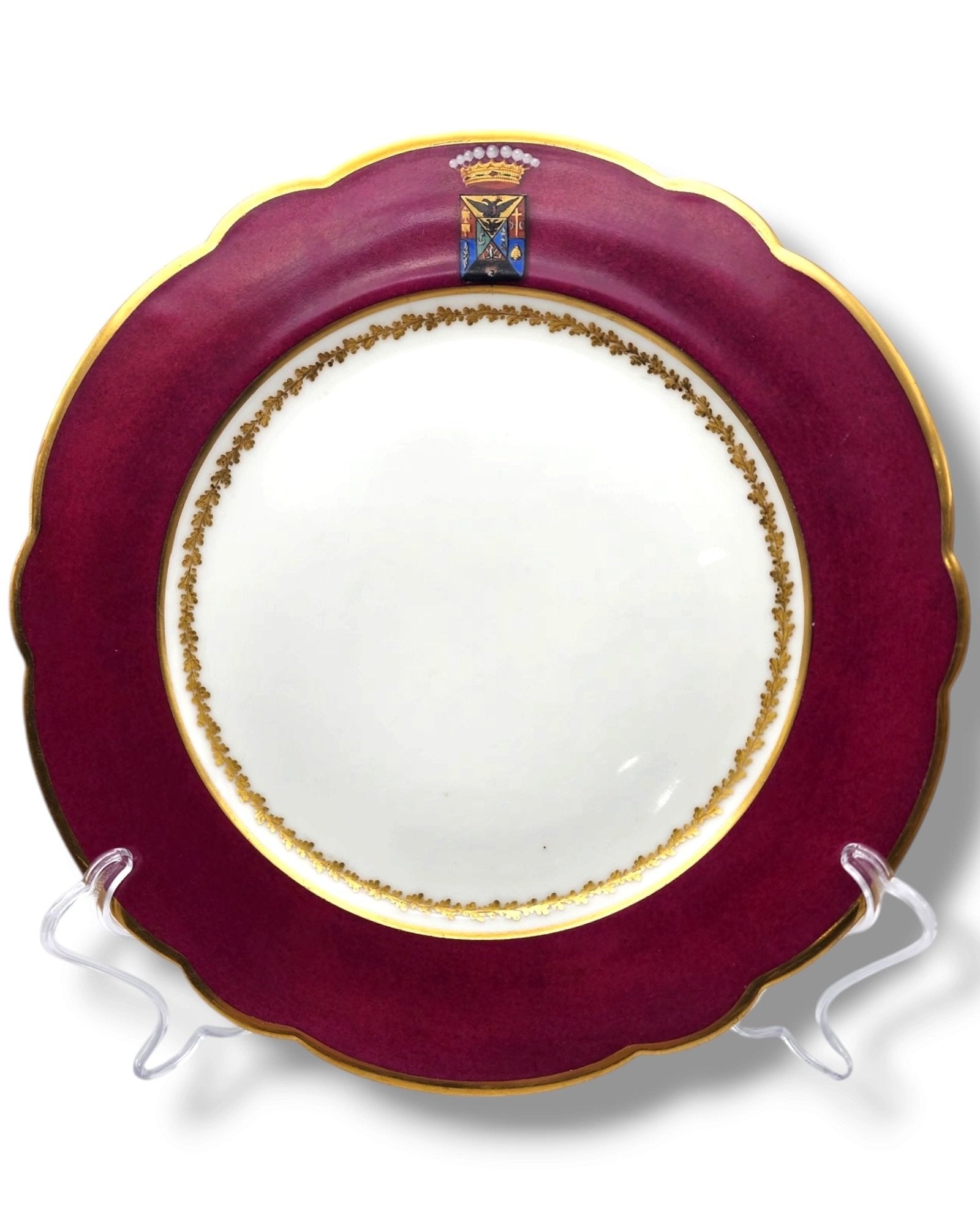 Armorial Plate with Coat of Arms for Count Bezborodko