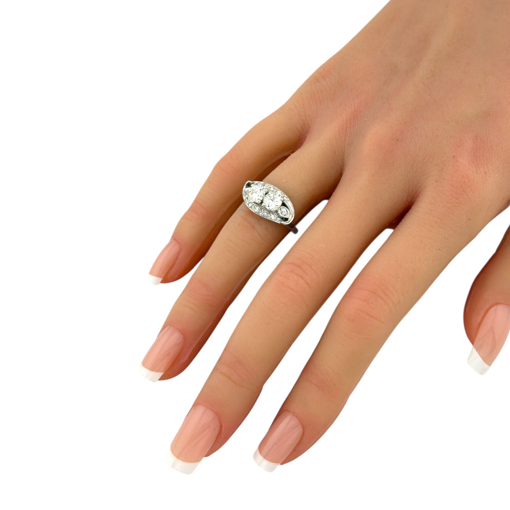 14K White Gold and 0.7ct Diamond Ring