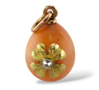 Imperial Russian Period, 56k (14K) Jeweled Gold and Diamond Egg pendant Diamond
