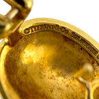 18K Yellow Gold Tiffany and Co. Schlumberger Studios Oval Earrings