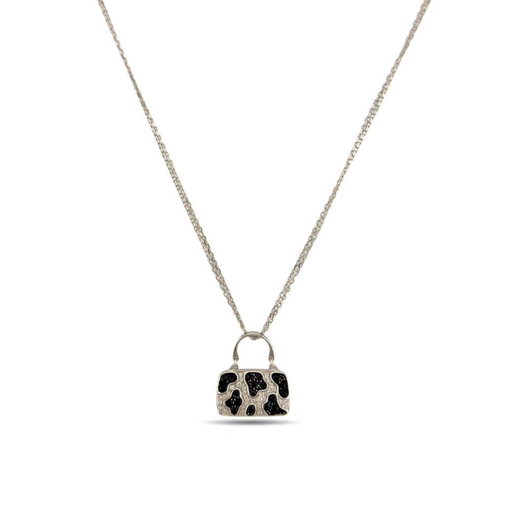 Mirabelle 18K White Gold 0.28ct Diamond Bag Pendant