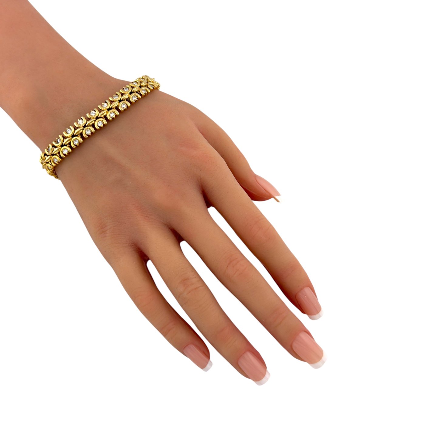 14K Yellow Gold 4.2ct Diamond Bracelet