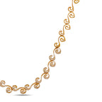 18K Rose Gold 3.06ct Diamond Link Necklace
