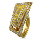 Afarin 18K Yellow Gold Convertible 1.24ct Diamond Ring Set