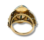 18K Gold Ring with Deep Green Emerald
