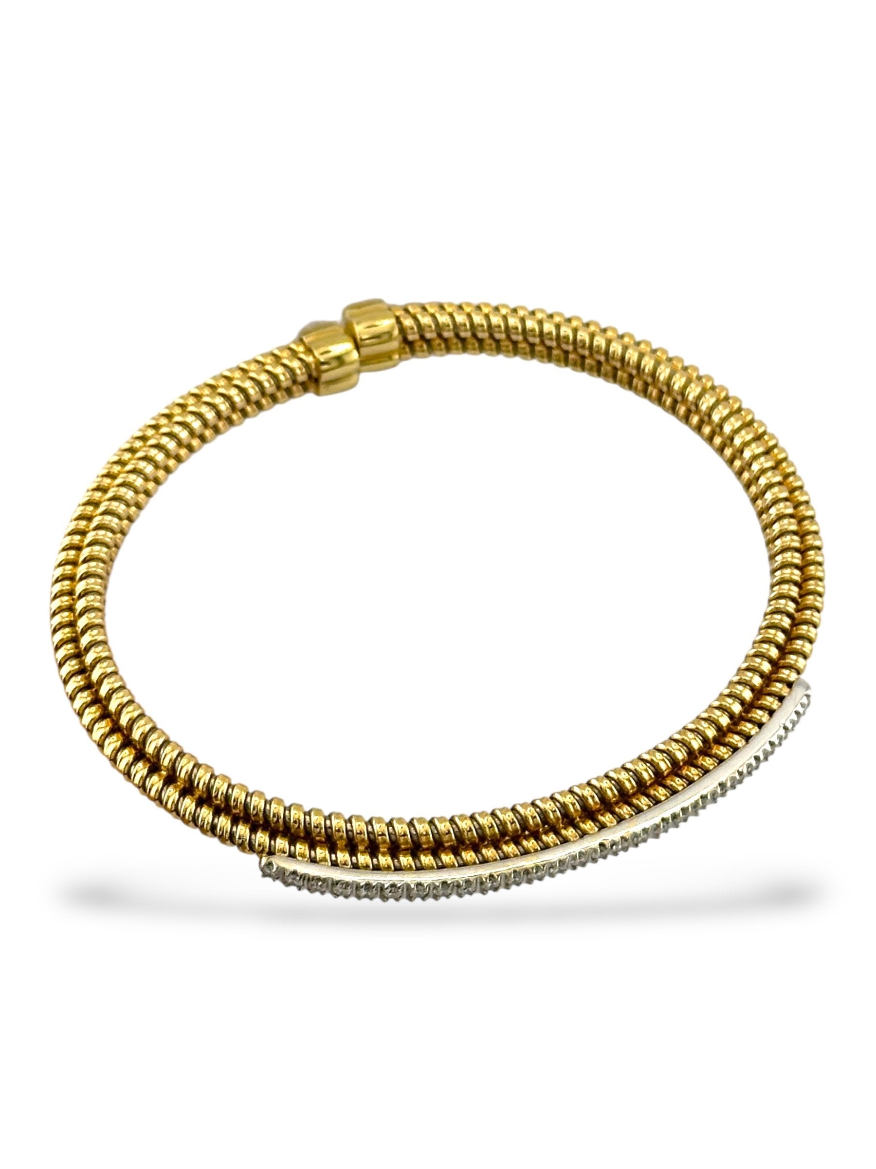 18 kt. Yellow gold, 18K Yellow Gold Bracelet with 0.80ct Diamonds -  0.80ct. tw. Diamond (Natural)