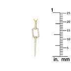 14K Yellow Gold 0.25ct Diamond Geometric Necklace