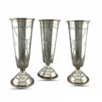 Imperial Russian 84 Zolotnik Silver Set of Antique Cups