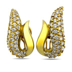18K Yellow Gold 3.12ct Diamond Drop Earrings