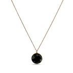 Roberto Coin 18K Rose Gold 0.05ct Diamond and Smoky Quartz Necklace