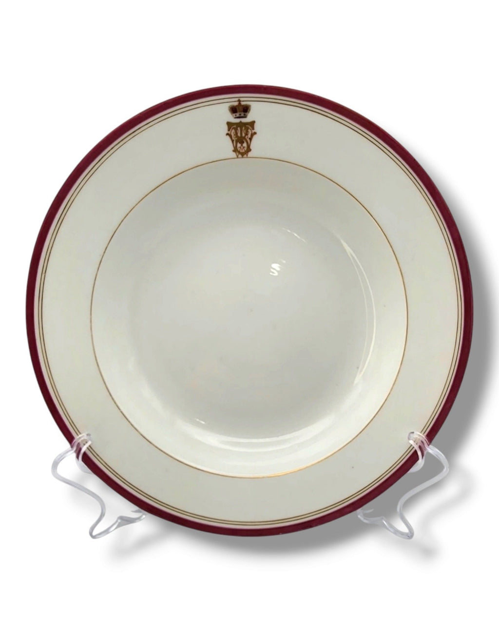 Imperial Russian Porcelain Plate St. Petersburg period of Emperor Alexander II Circa 1850