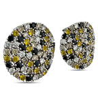 Roberto Coin 18K White Gold 2.04ct Diamond, Citrines, and Sapphire Earrings