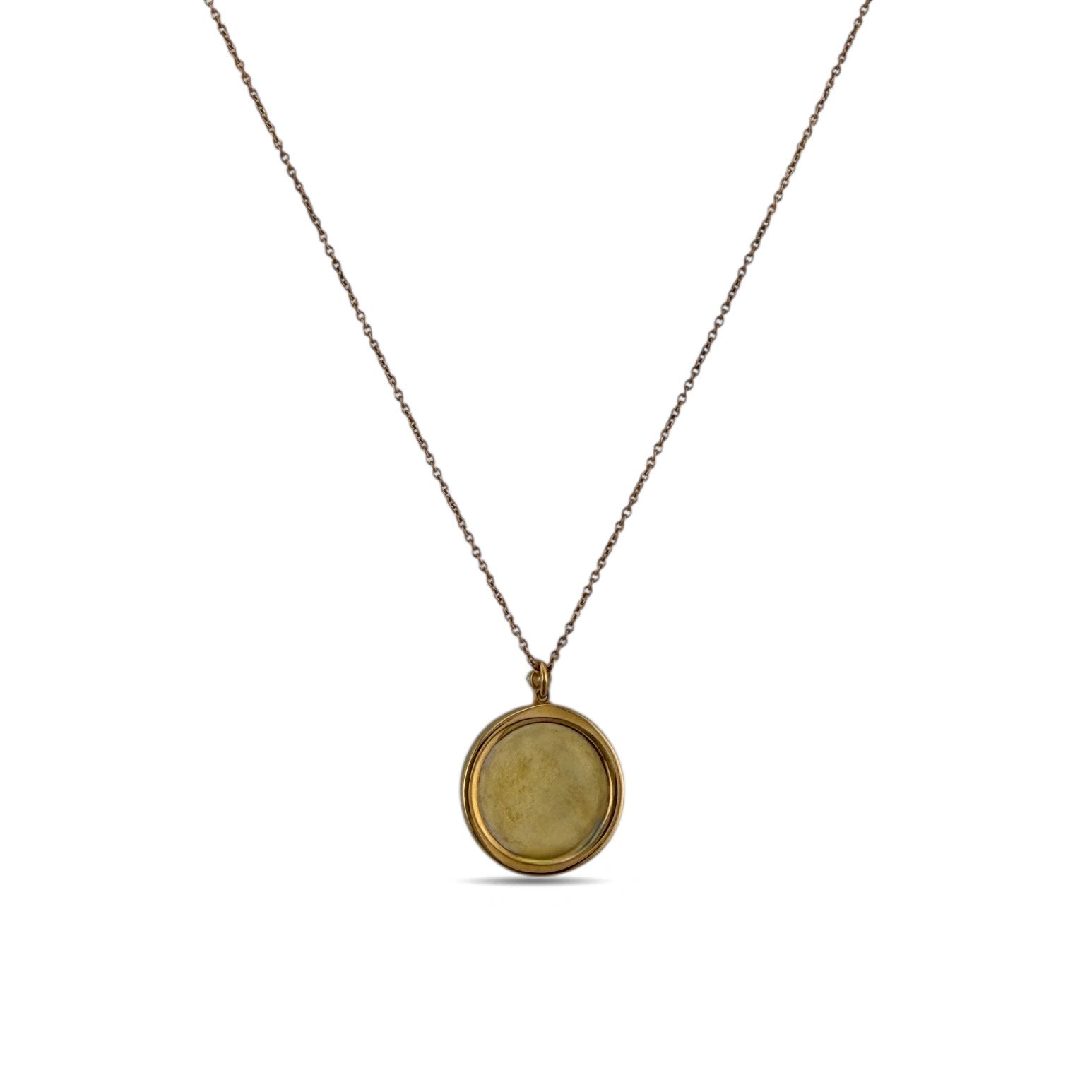 Roberto Coin 18K Rose Gold 0.05ct Diamond and Smoky Quartz Necklace