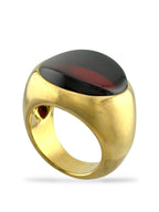 Pomellato - 18 kt. Yellow gold, Pomellato 18K Yellow Gold Red Garnet Ring Garnet