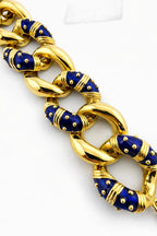 Hidalgo 18K Yellow Gold Enamel Bracelet